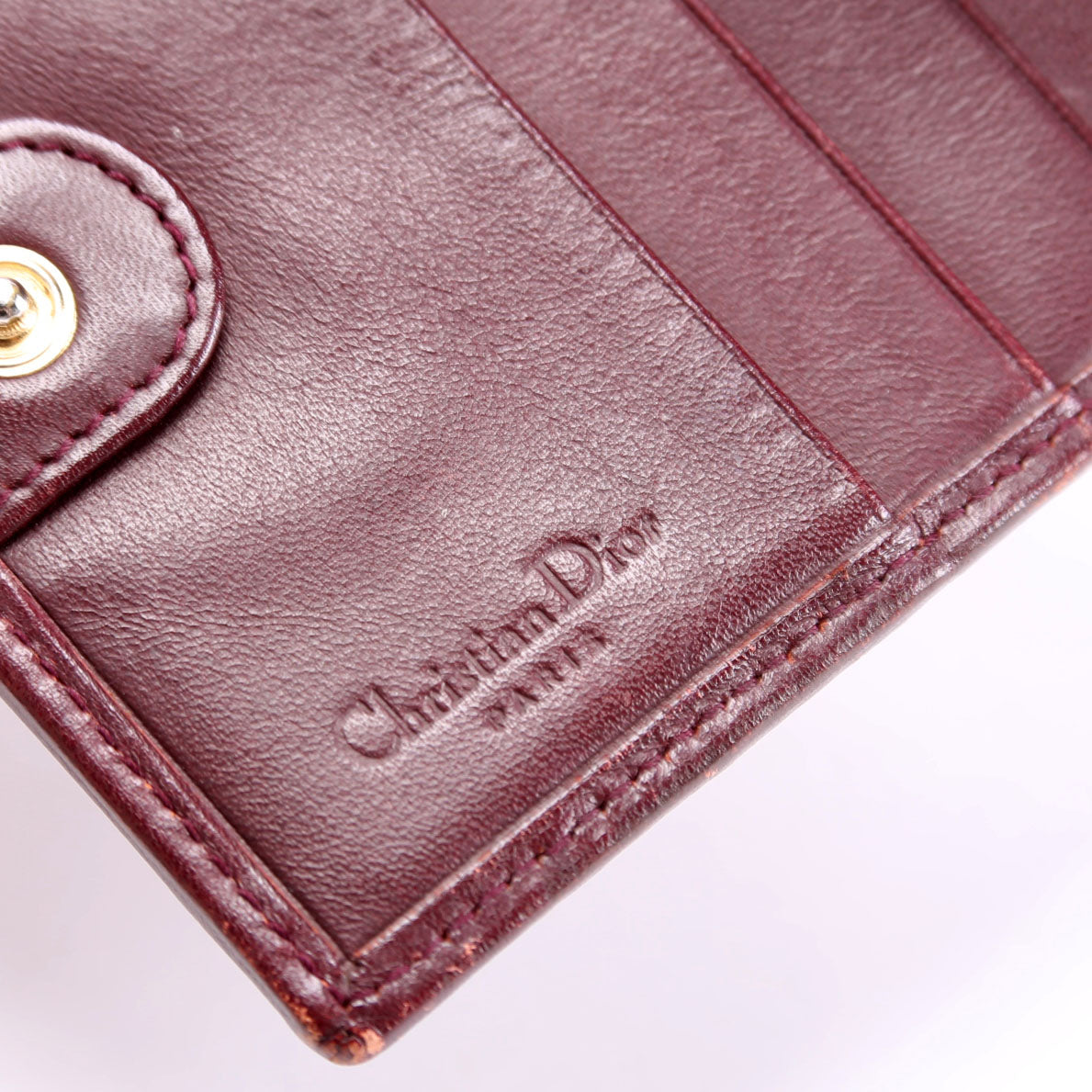 Trotter Canvas Bifold Coin Pouch Wallet Burgundy