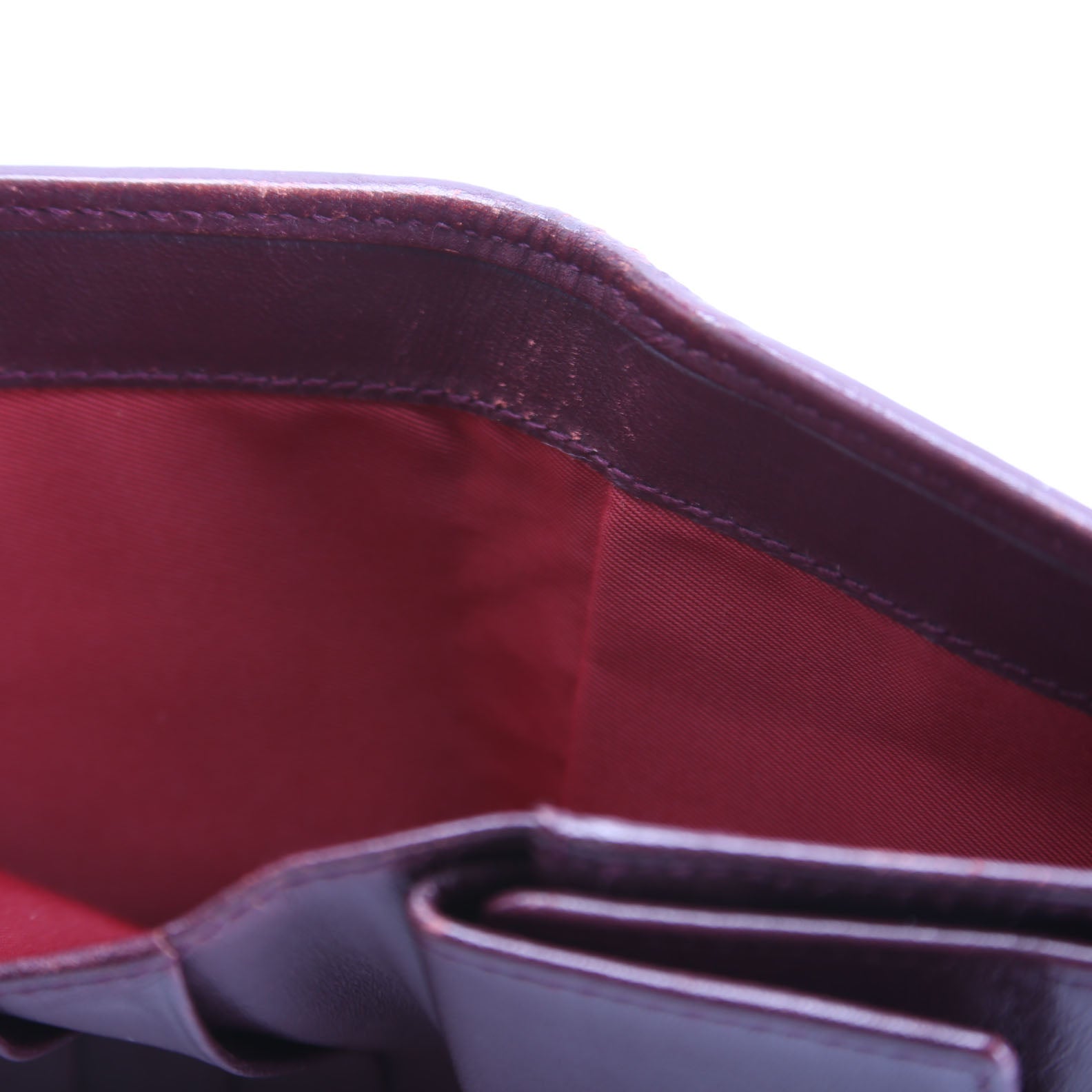 Trotter Canvas Bifold Coin Pouch Wallet Burgundy