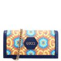 Gucci 676294 GG Kaleidoscope 100 Chain Wallet Navy/Multicolor