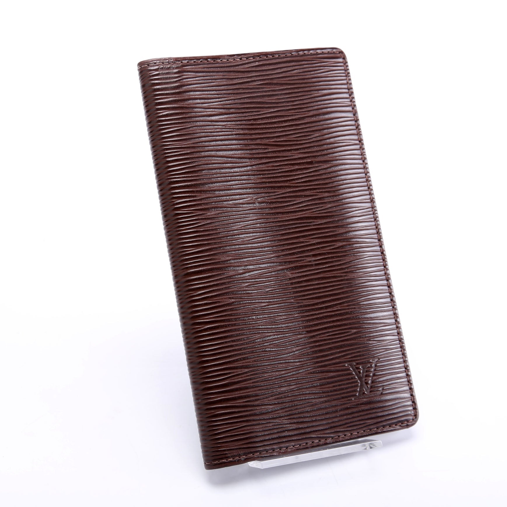 Checkbook Cover Epi Brown