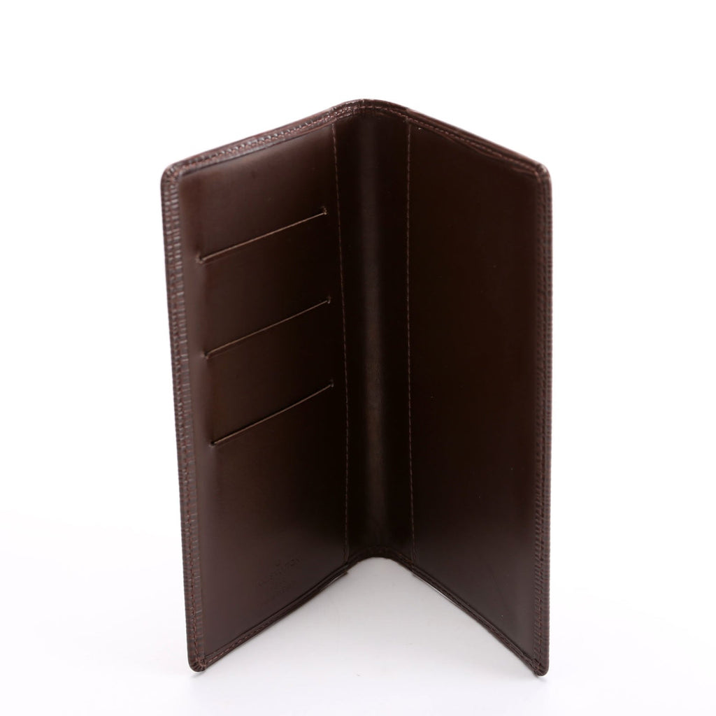Checkbook Cover Epi Brown