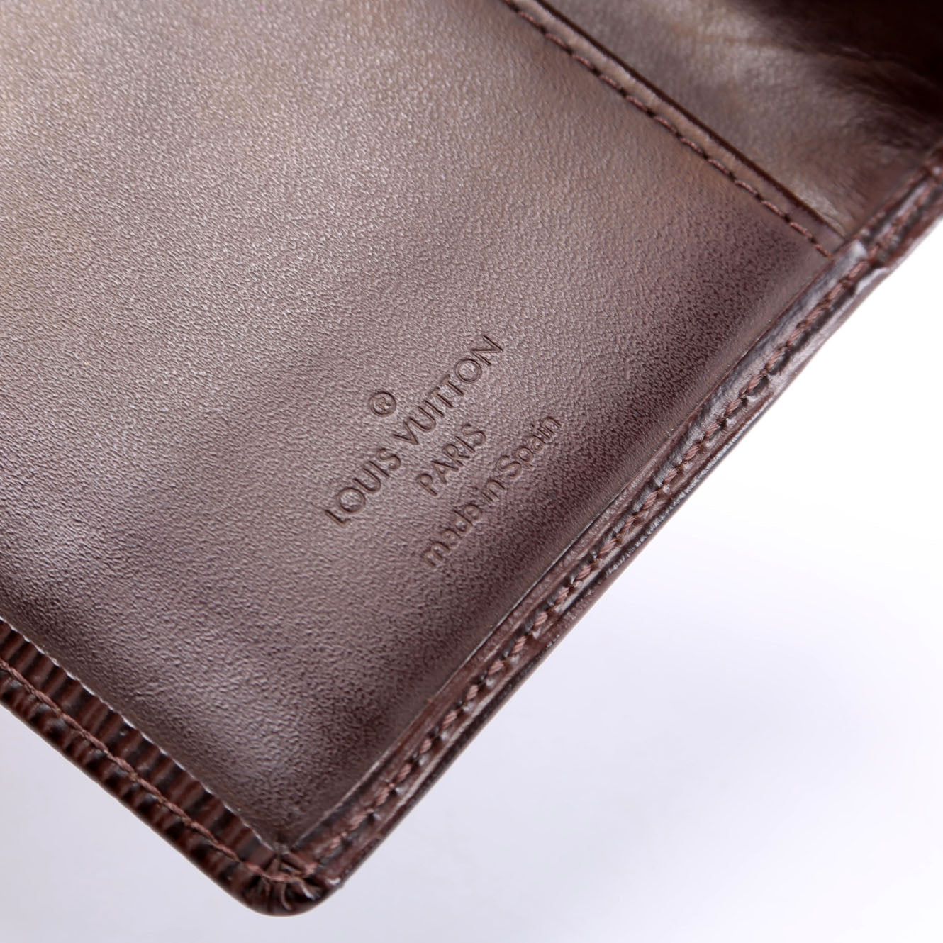 Checkbook Cover Epi Brown
