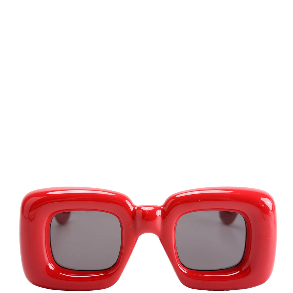 LW400981 Inflated Square Sunglasses Red