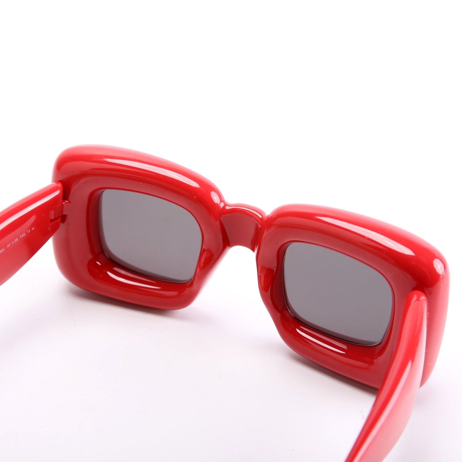LW400981 Inflated Square Sunglasses Red