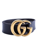 Gucci 409416 Marmont Leather Belt Size 70/28 Black