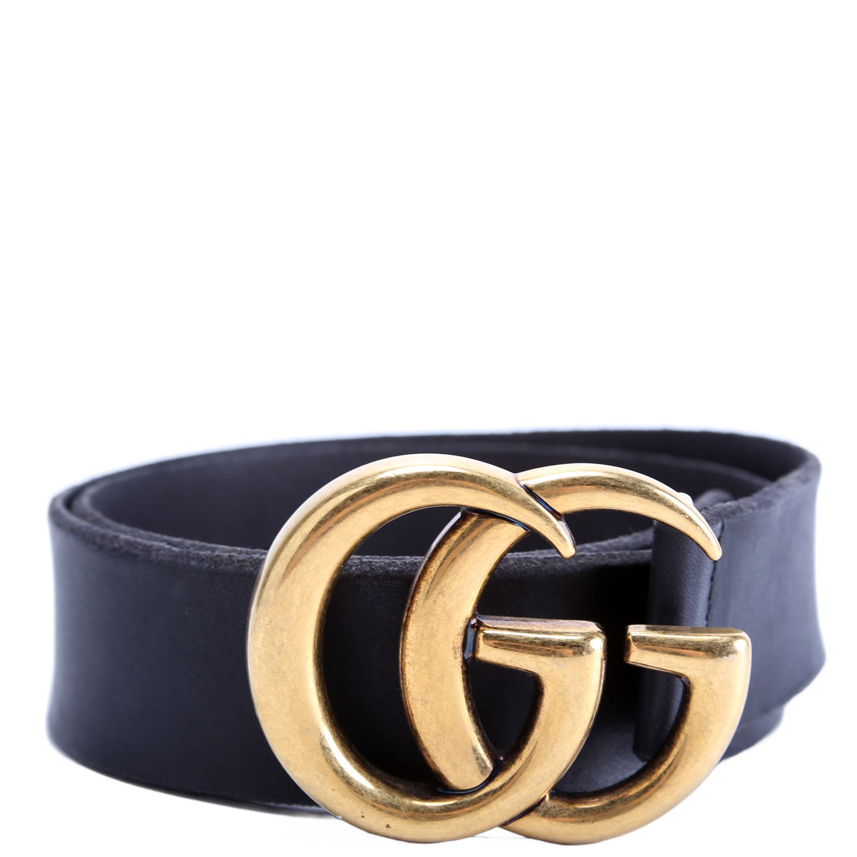 Gucci 409416 Marmont Leather Belt Size 70/28 Black