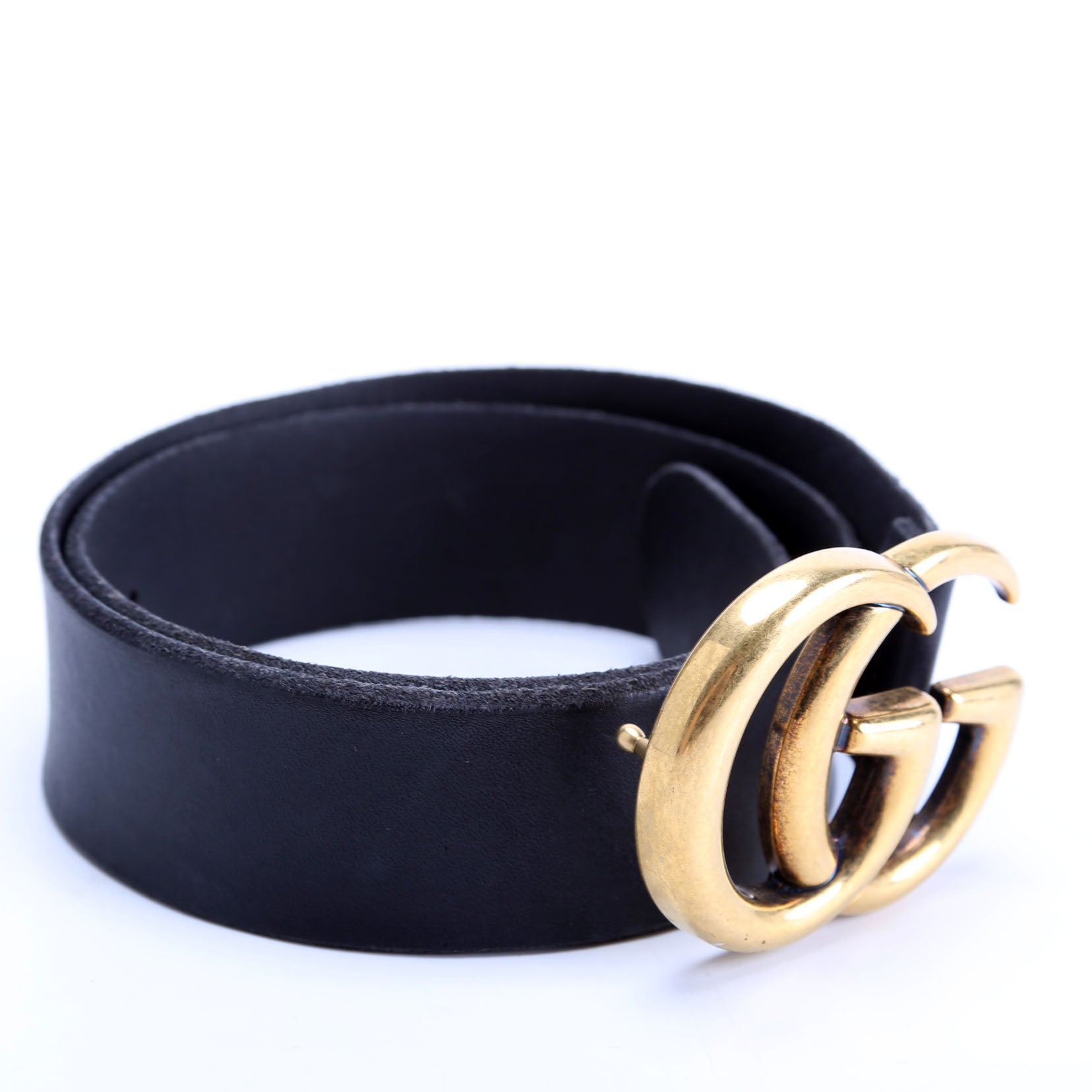Gucci 409416 Marmont Leather Belt Size 70/28 Black