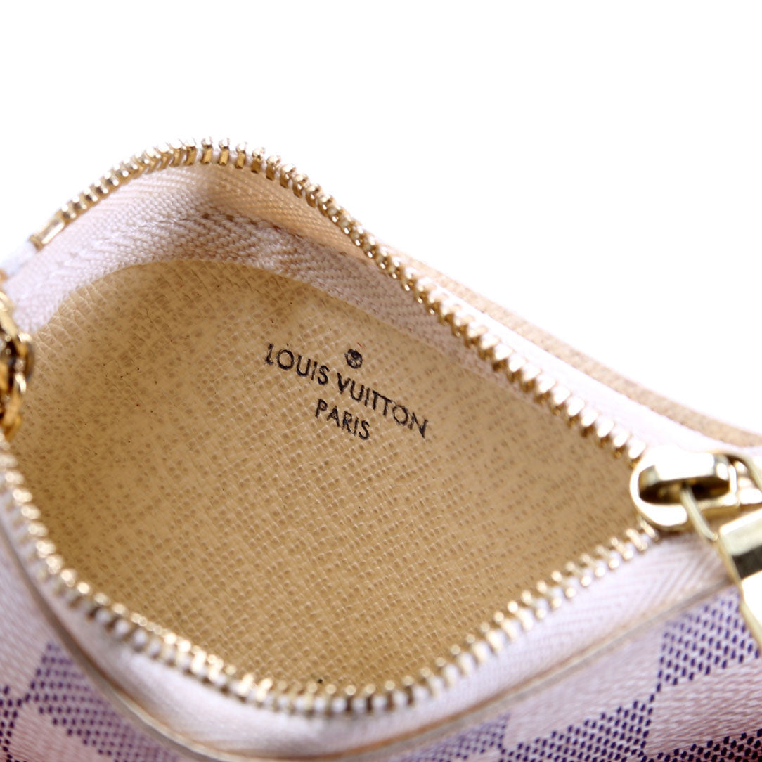 Pochette Cles Damier Azur