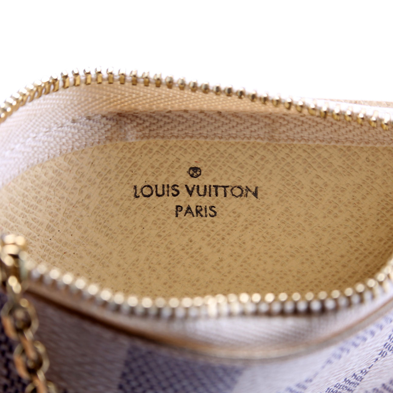 Pochette Cles Damier Azur