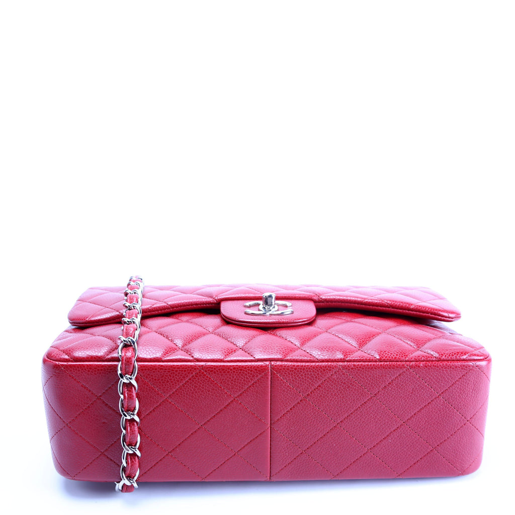 Classic Flap Jumbo Caviar 16M Red