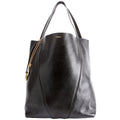 Spin Tote Grained Leather Black