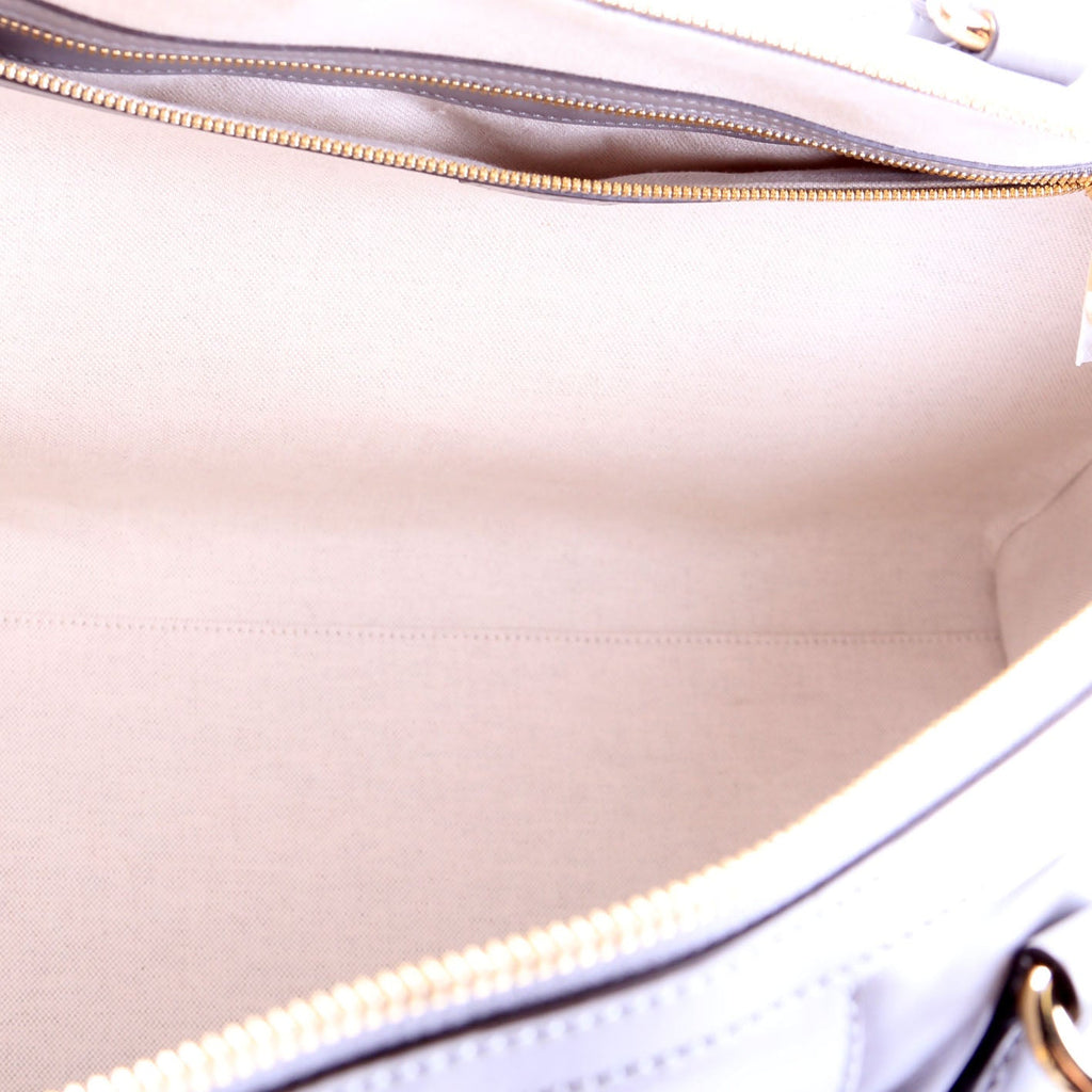 700762 GG Matelasse Calfskin Duffle Medium Gray