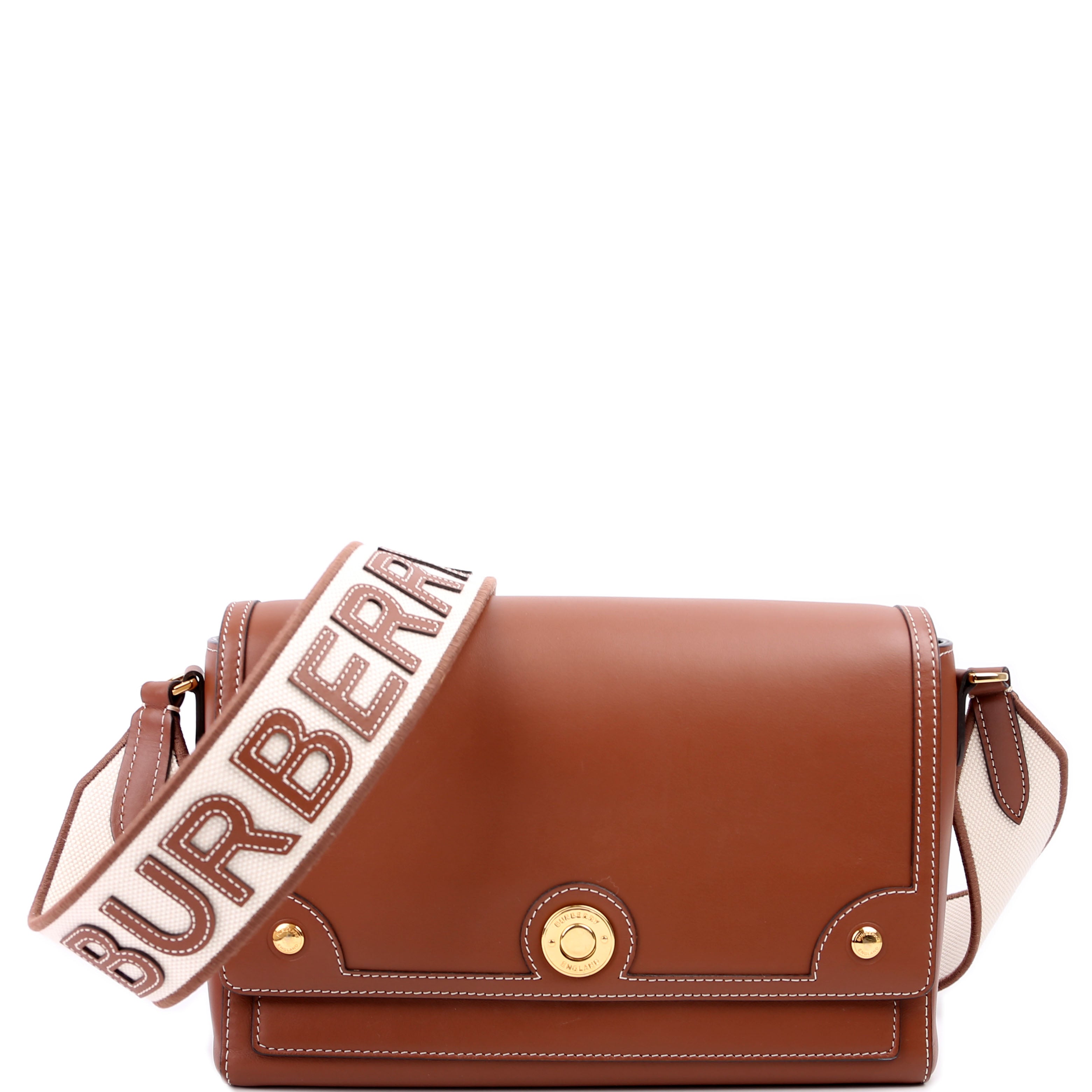 Note Crossbody Leather Brown