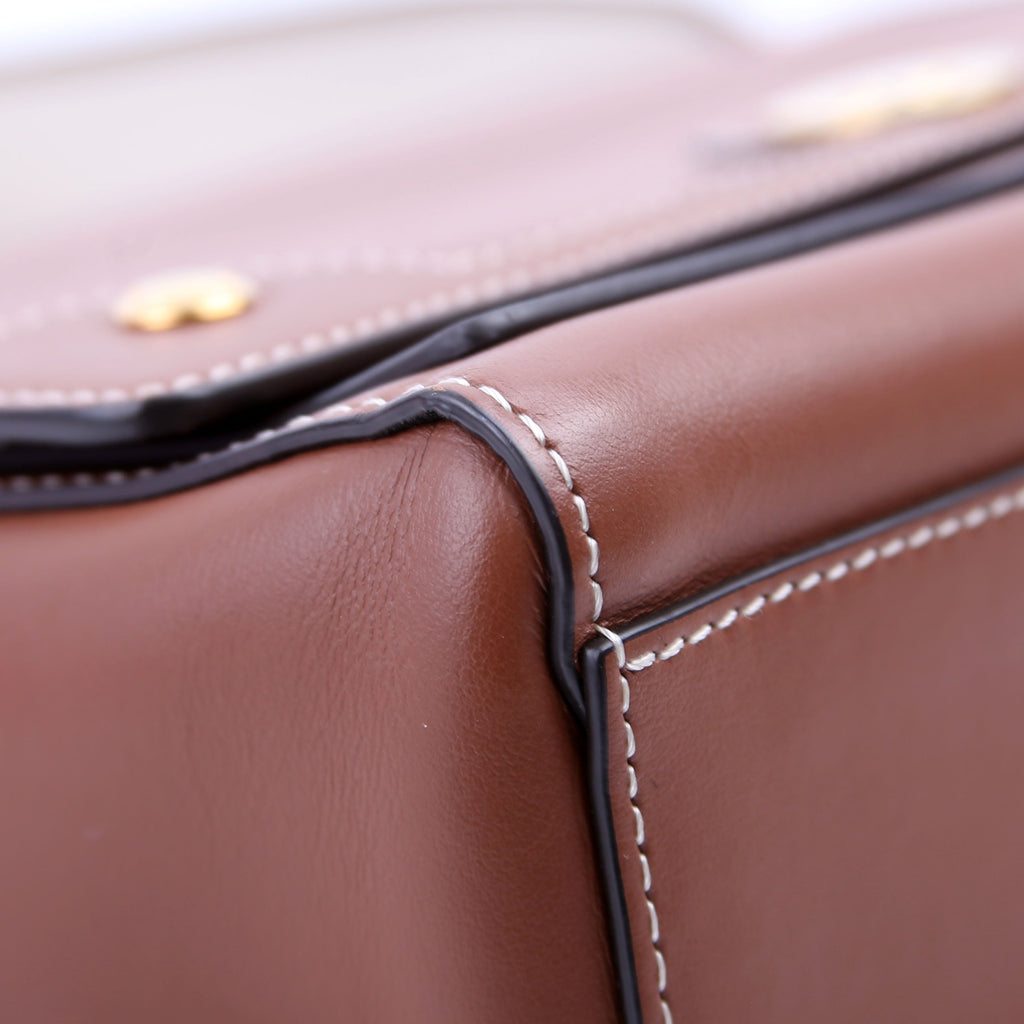 Note Crossbody Leather Brown