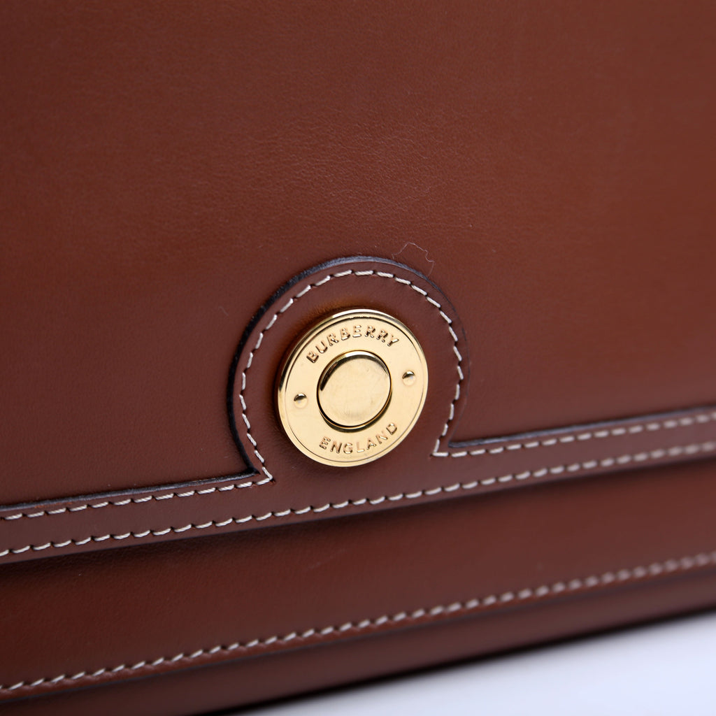 Note Crossbody Leather Brown