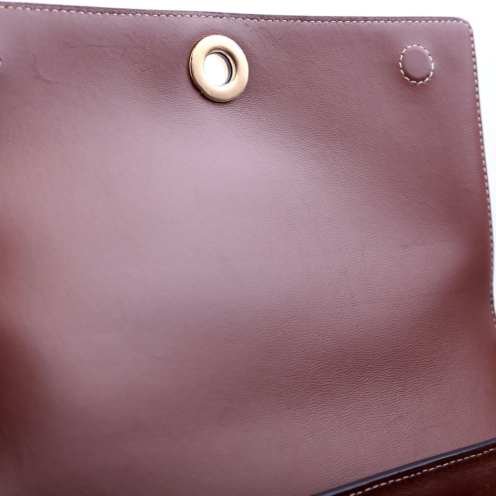Note Crossbody Leather Brown