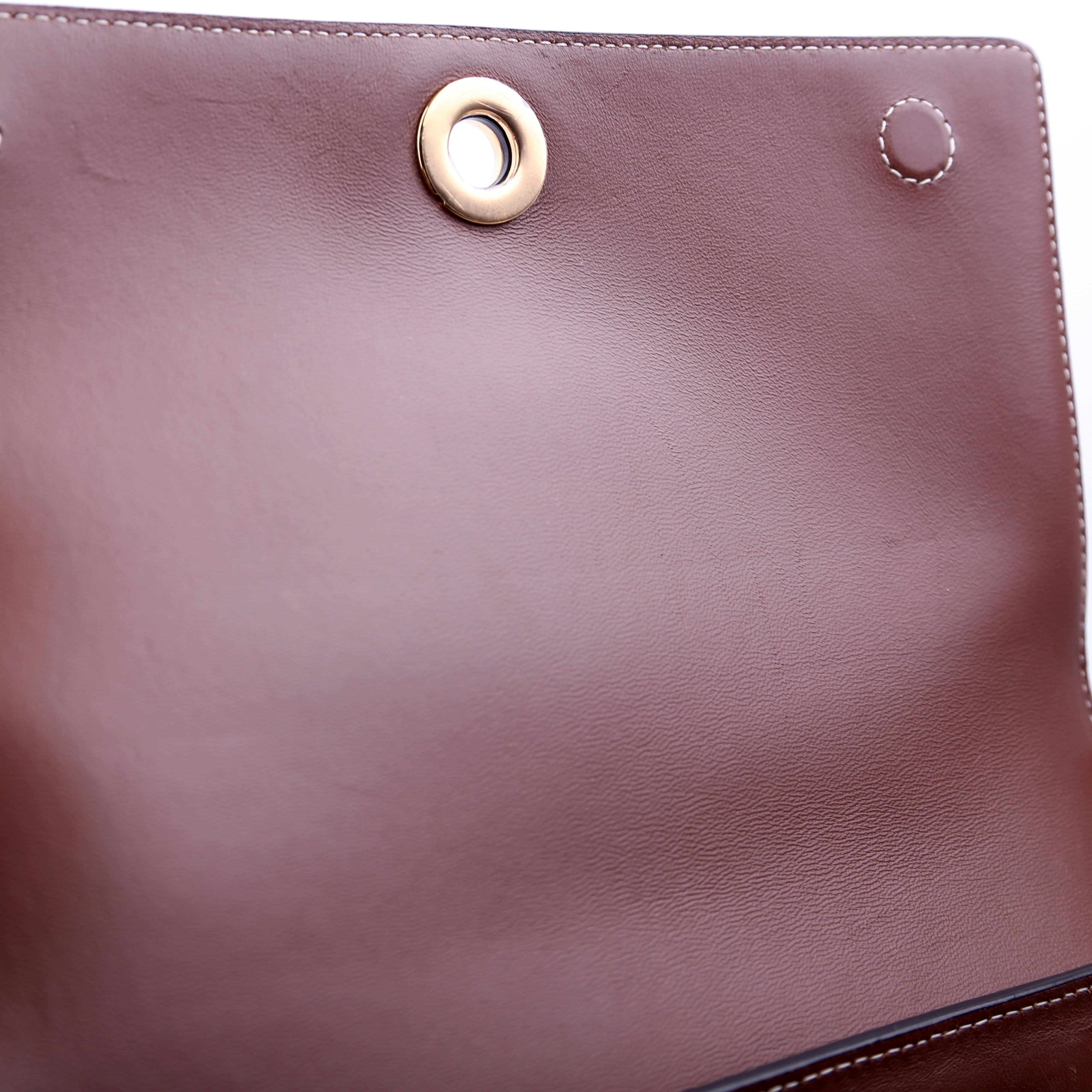 Note Crossbody Leather Brown
