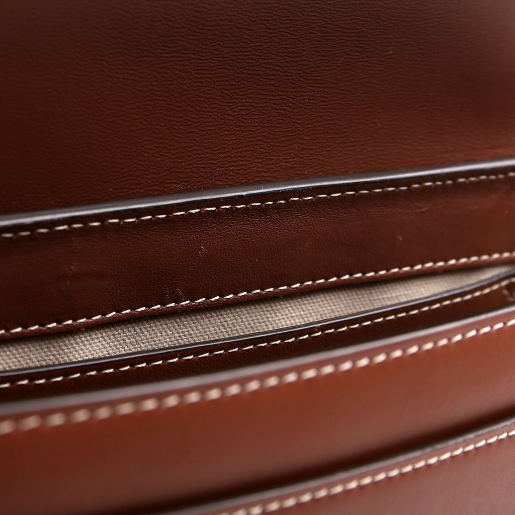 Note Crossbody Leather Brown