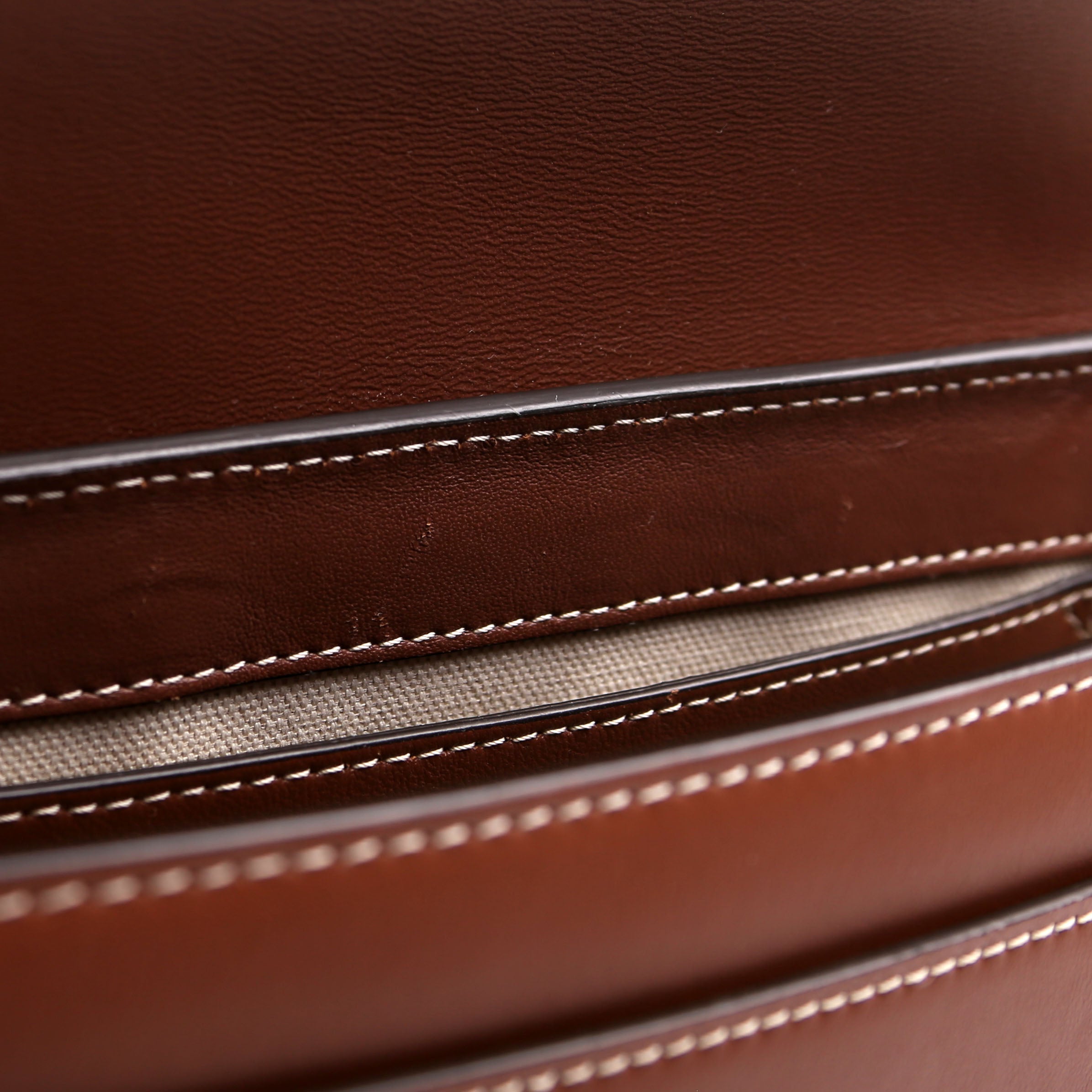 Note Crossbody Leather Brown