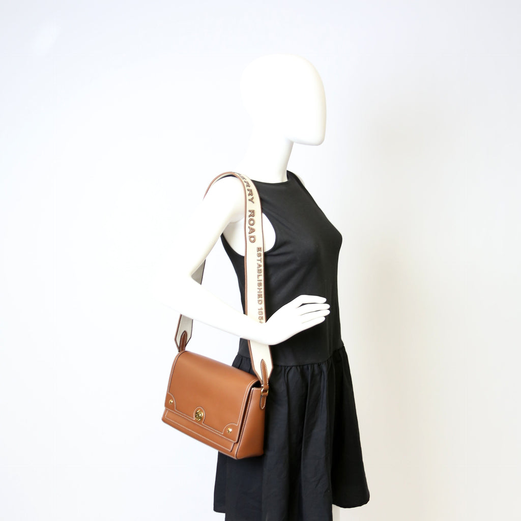 Note Crossbody Leather Brown