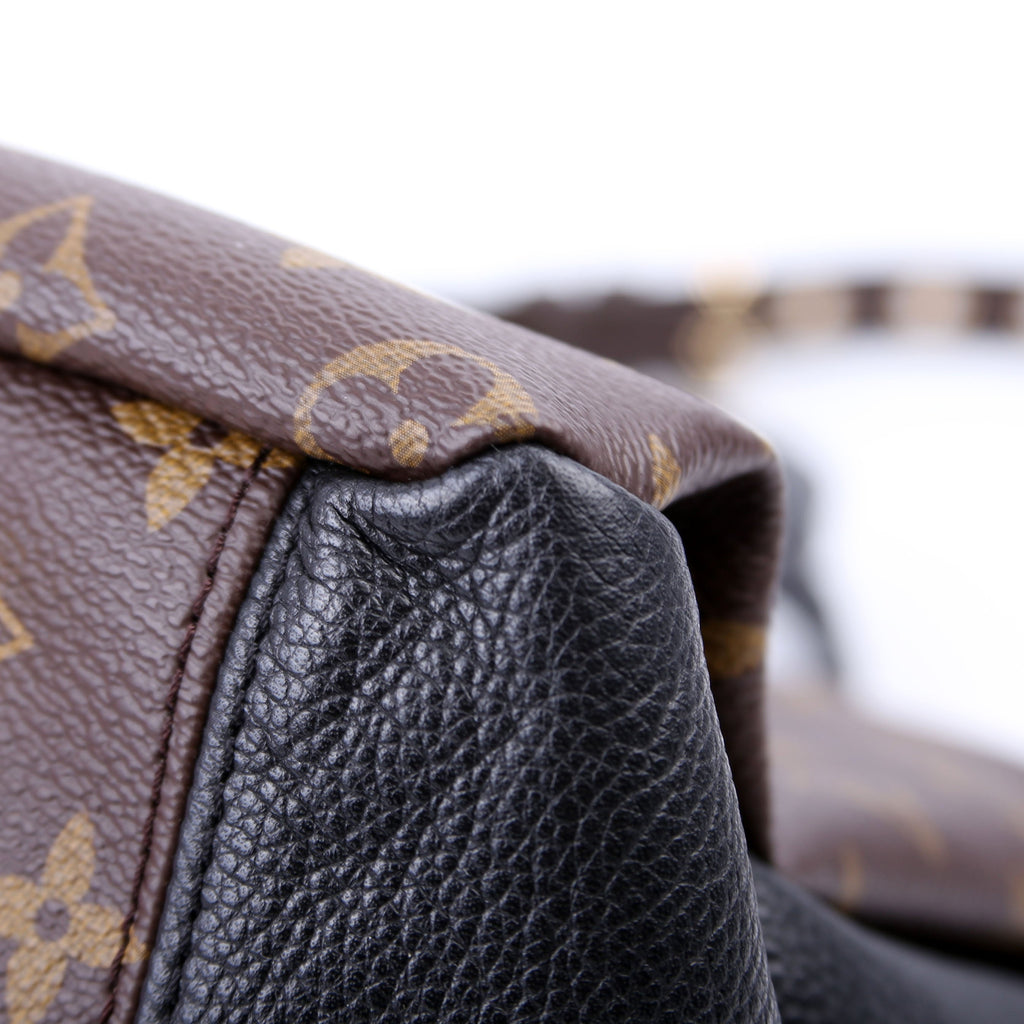 Pallas Tote Monogram Leather Side Black