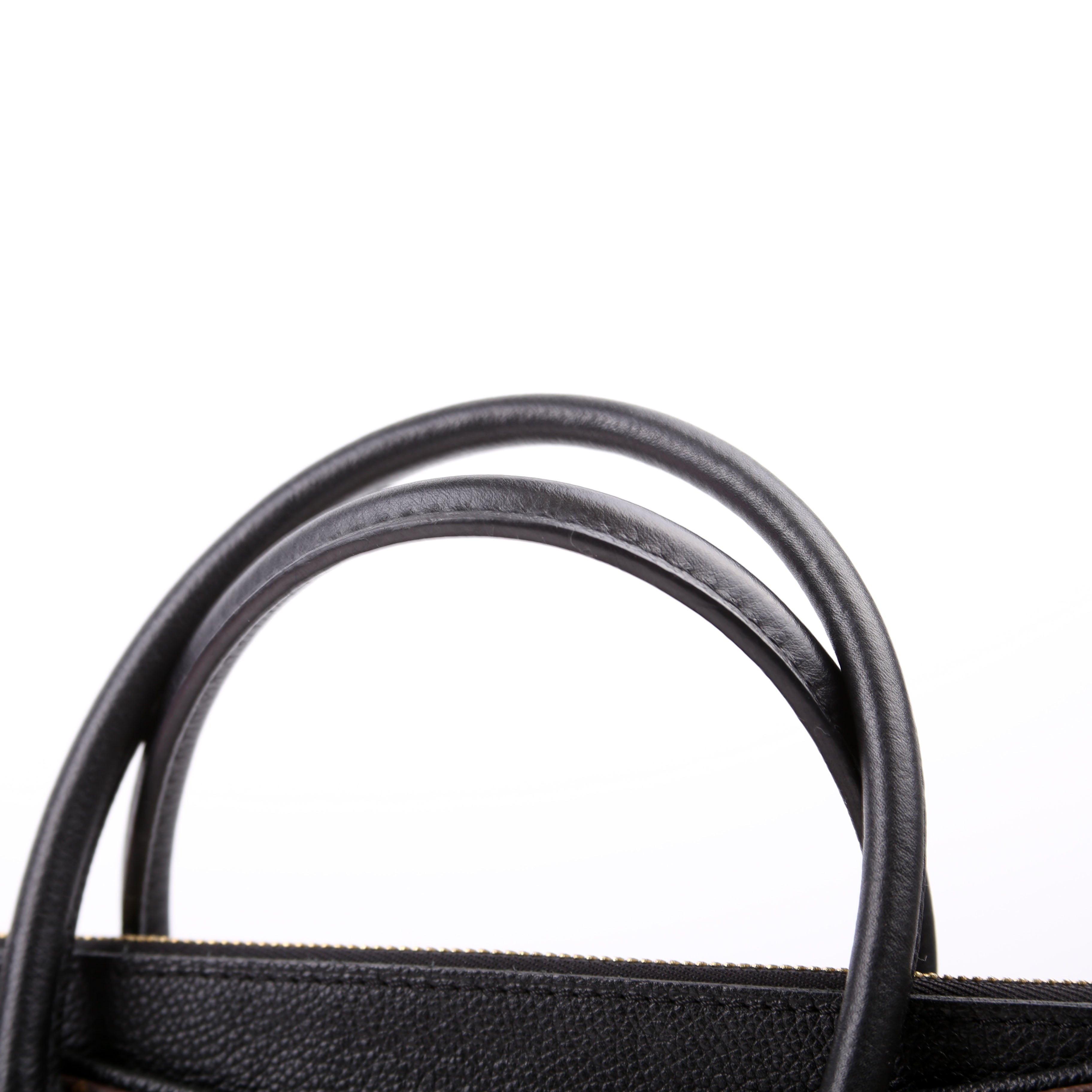 Pallas Tote Monogram Leather Side Black