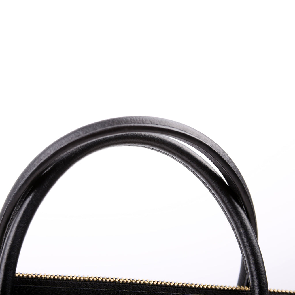 Pallas Tote Monogram Leather Side Black