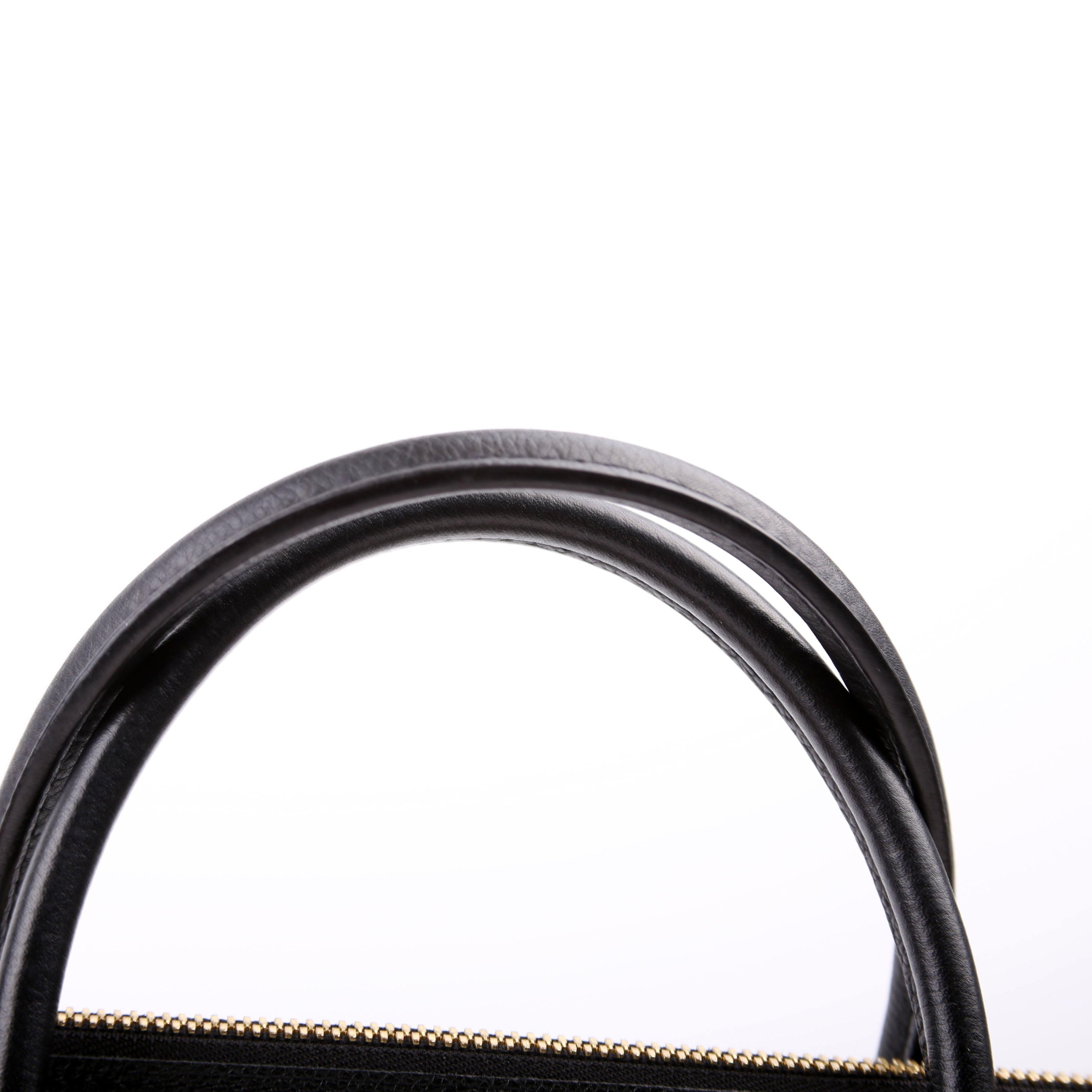 Pallas Tote Monogram Leather Side Black