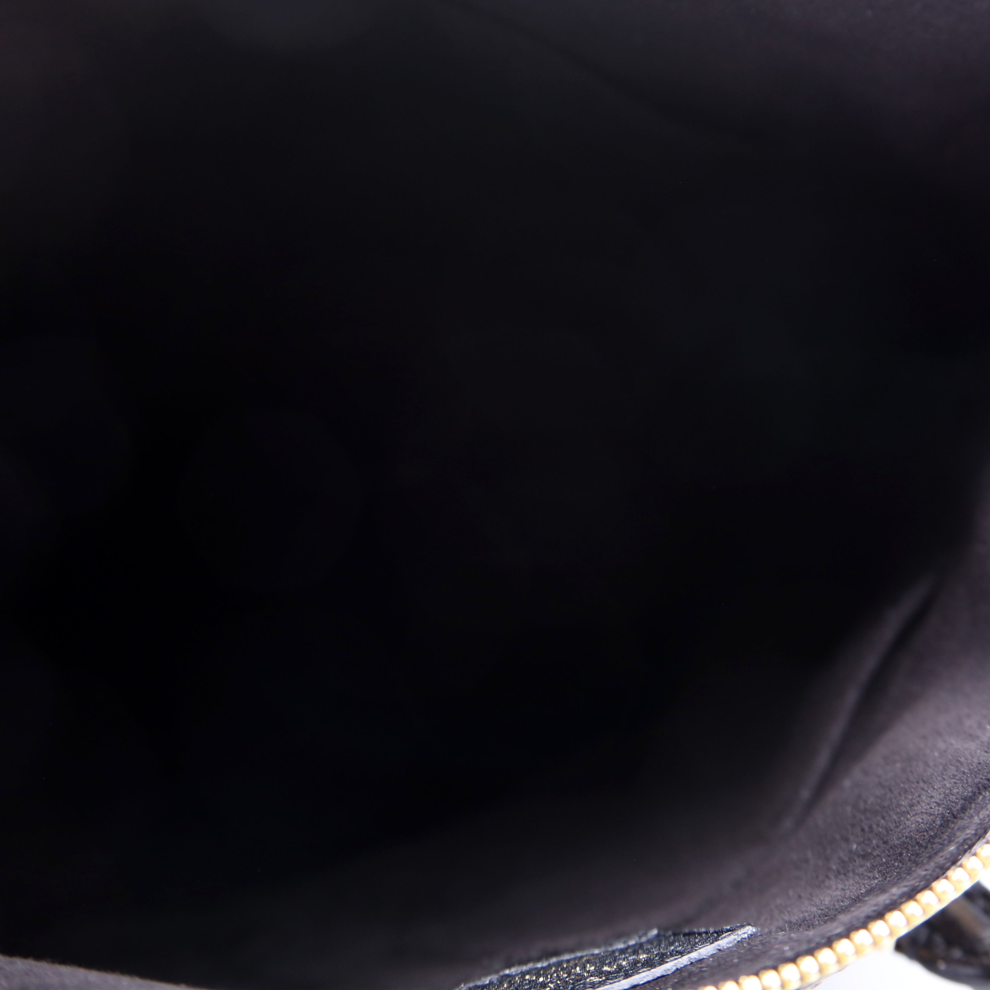 Pallas Tote Monogram Leather Side Black