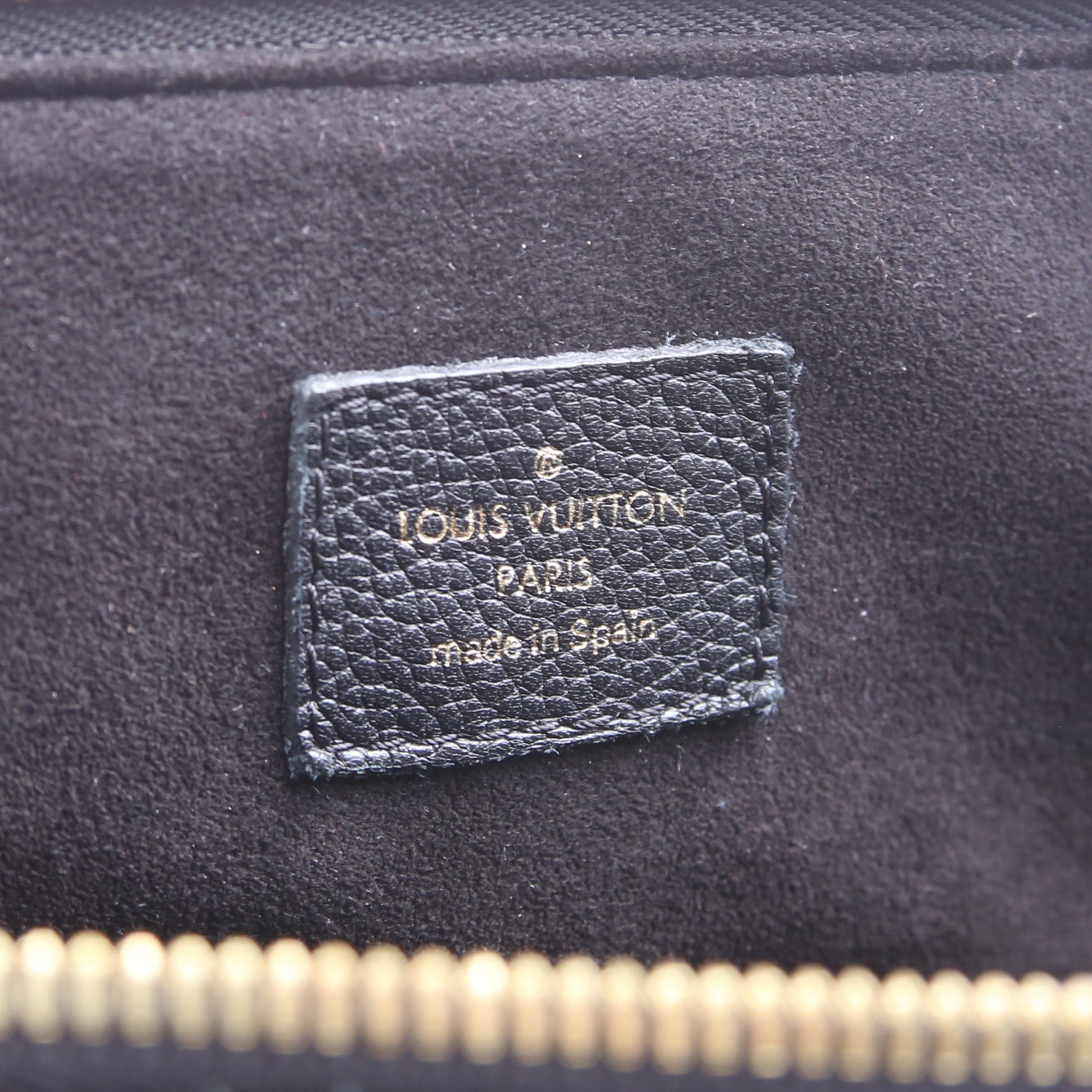 Pallas Tote Monogram Leather Side Black