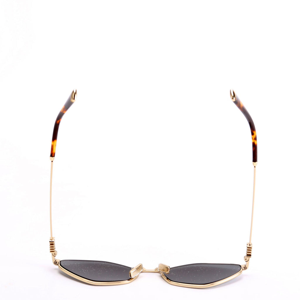 SMU56Z Cat Eye Sunglasses Gold/Brown