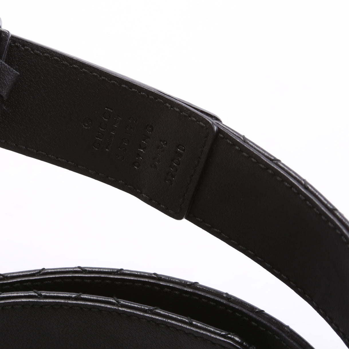 550122 Interlocking GG Horsebit Belt Size 90/36 Black