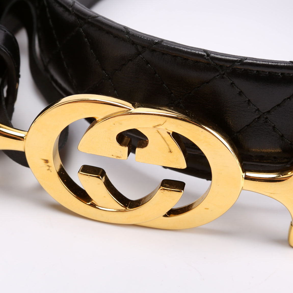 550122 Interlocking GG Horsebit Belt Size 90/36 Black