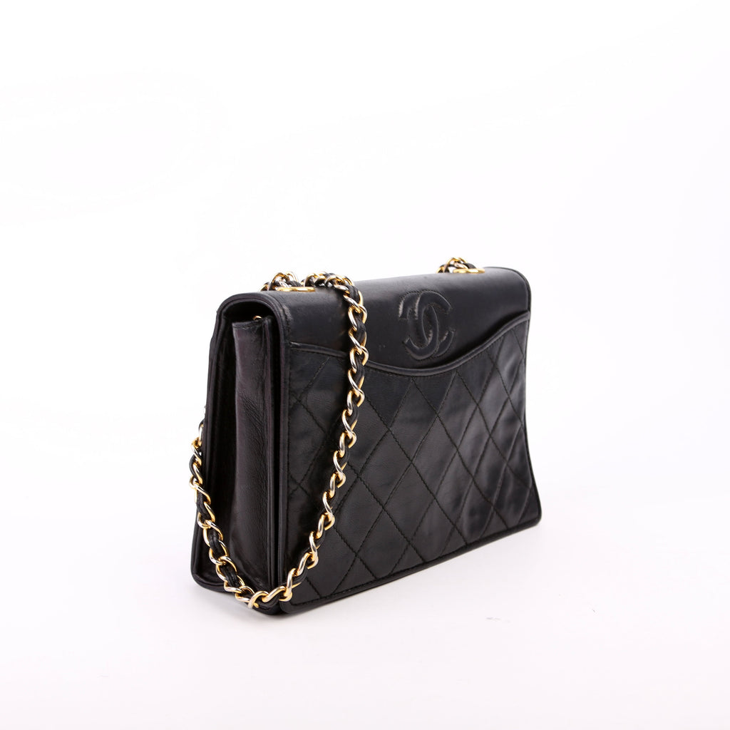 CC Full Flap Mini Bag Quilted Lambskin Vintage