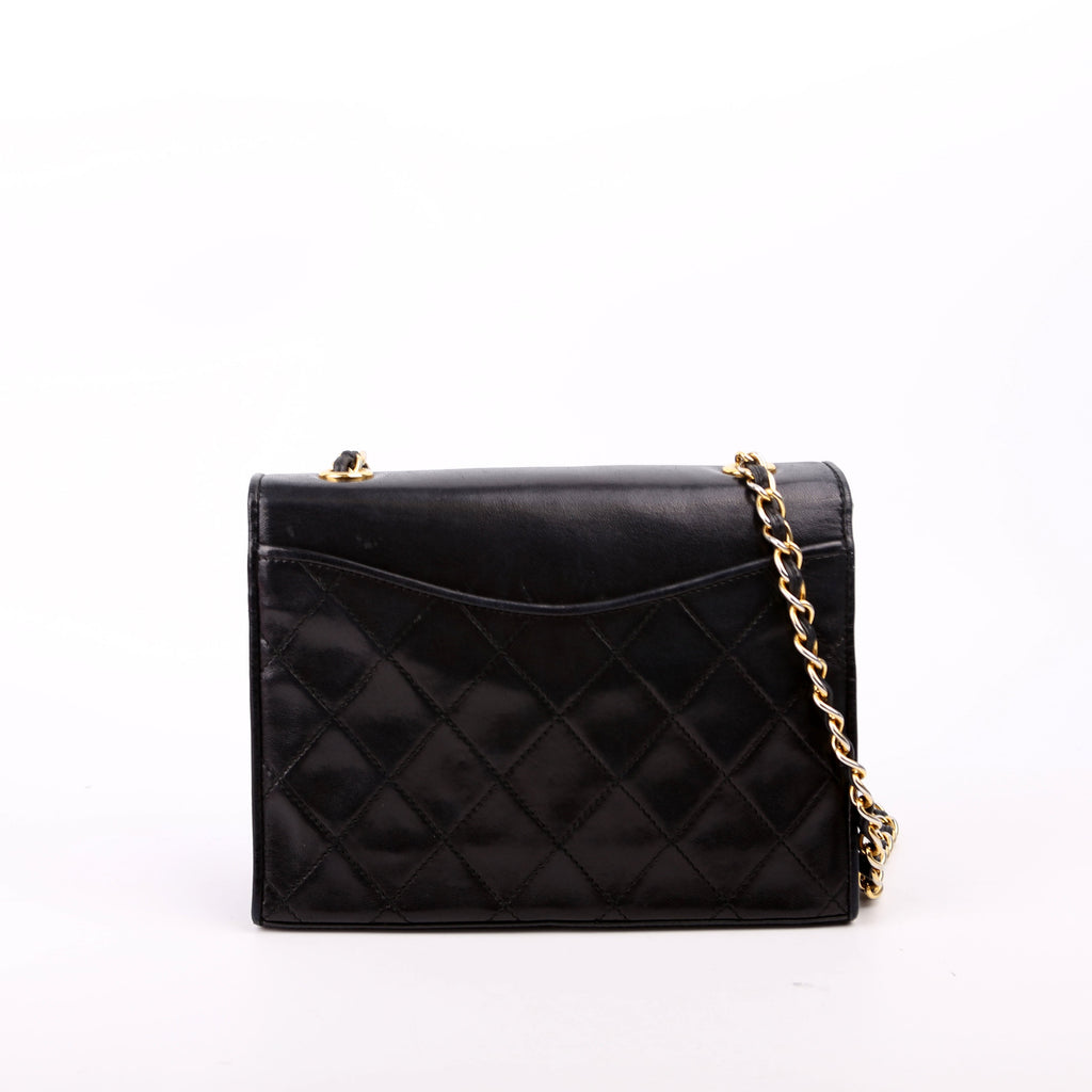 CC Full Flap Mini Bag Quilted Lambskin Vintage