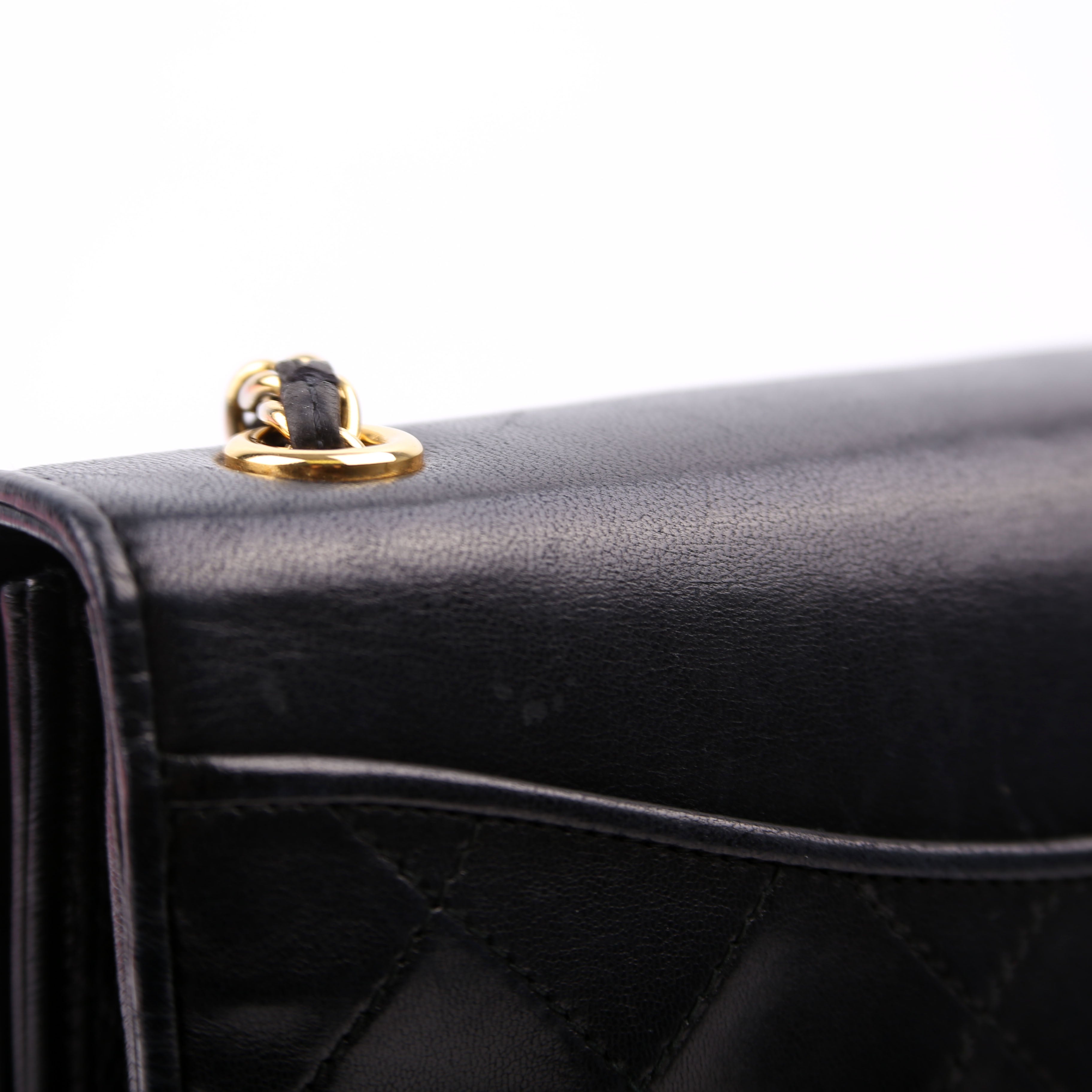CC Full Flap Mini Bag Quilted Lambskin Vintage