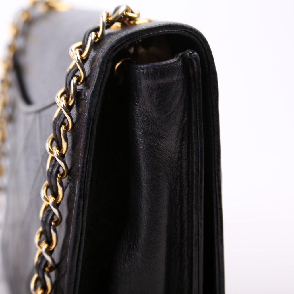 CC Full Flap Mini Bag Quilted Lambskin Vintage