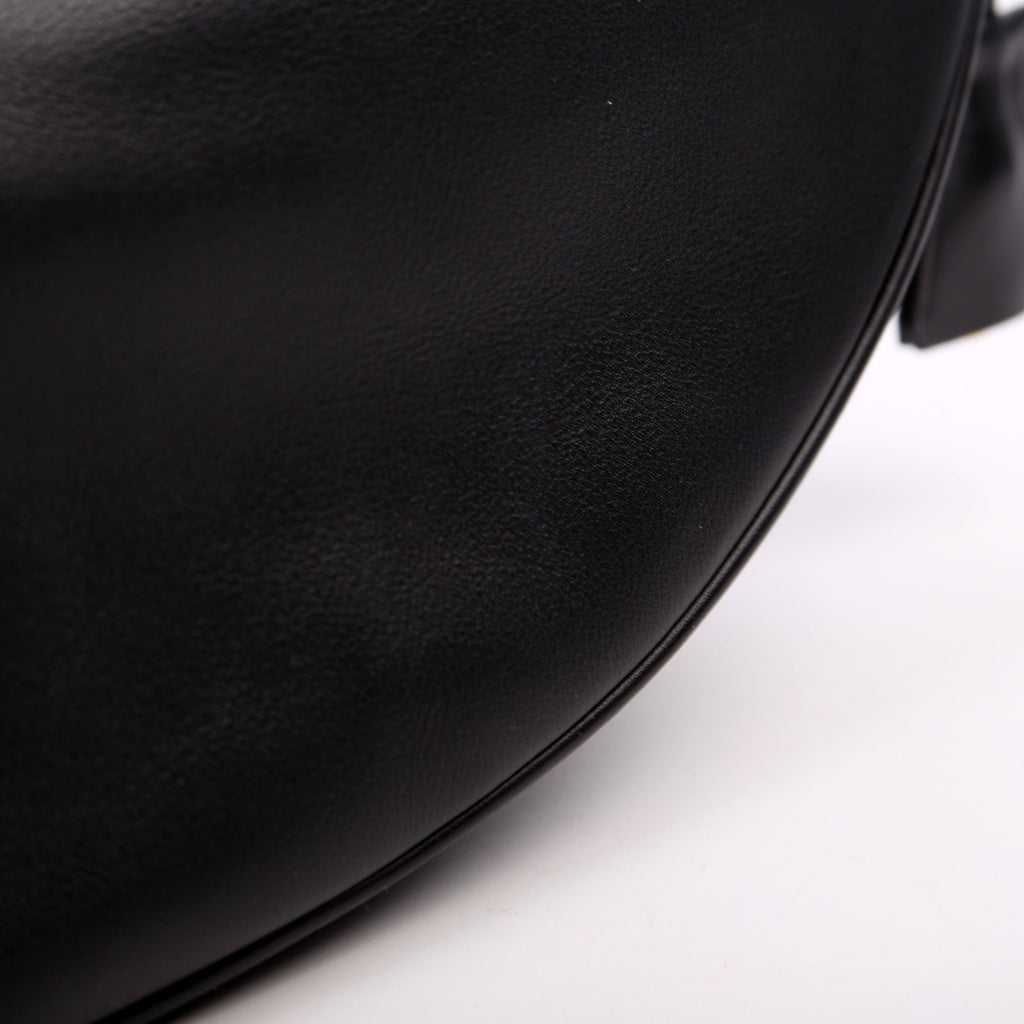 Prada Demi-Lune Calfskin Shoulder Bag Large Black