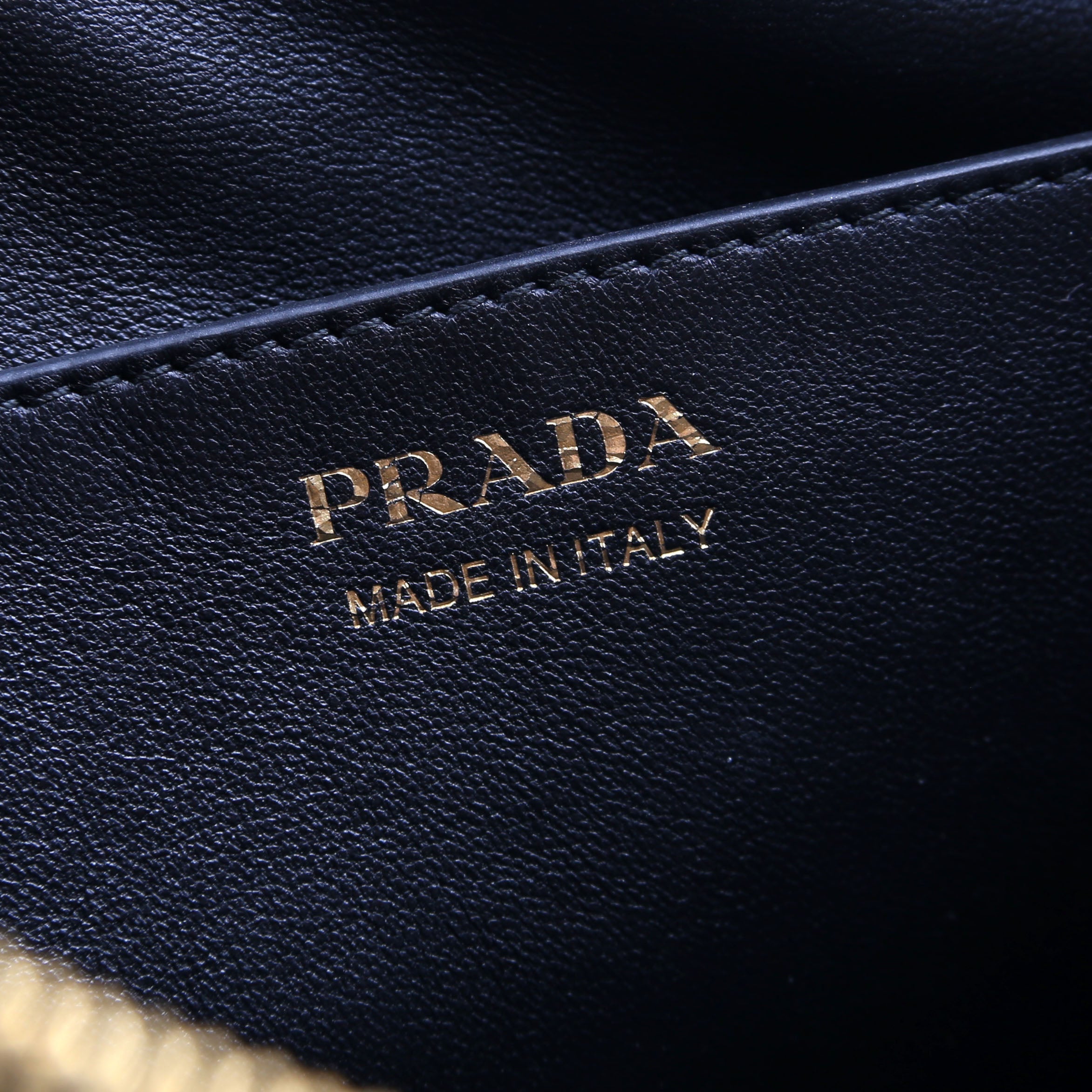 Prada Demi-Lune Calfskin Shoulder Bag Large Black