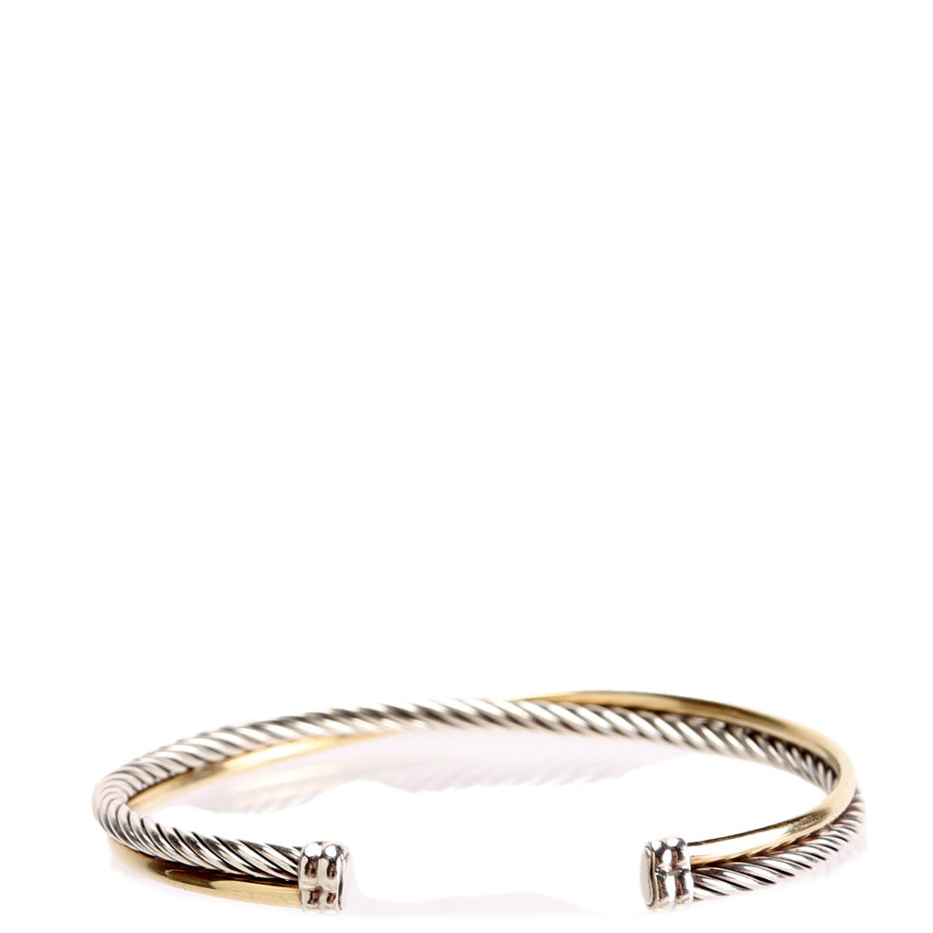 X Crossover Cuff Bracelet 925/750