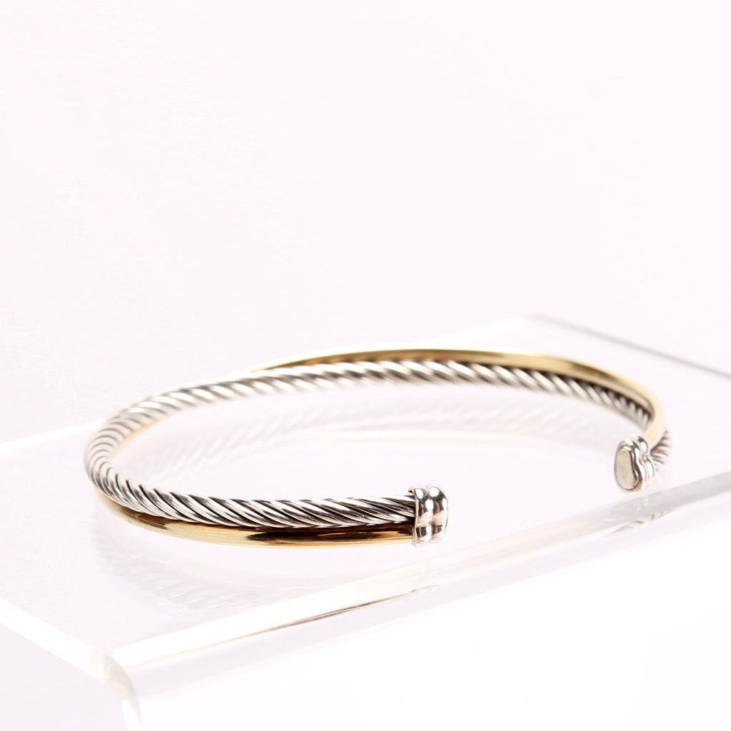 X Crossover Cuff Bracelet 925/750