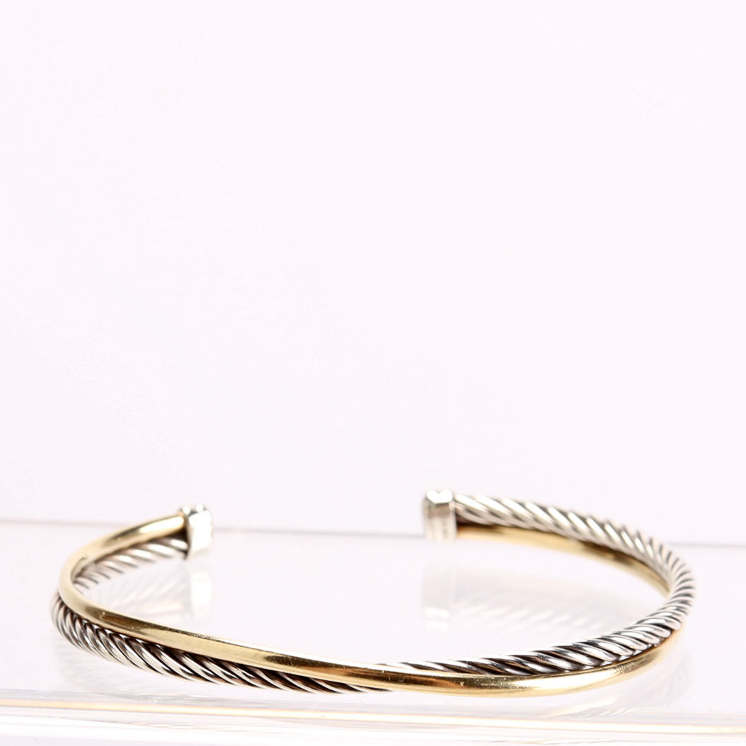X Crossover Cuff Bracelet 925/750