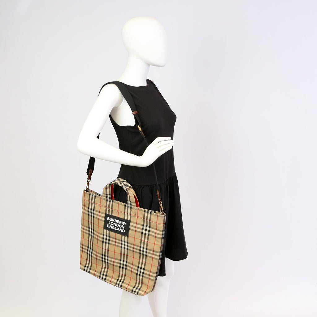 Vintage Check Artie Convertible Tote
