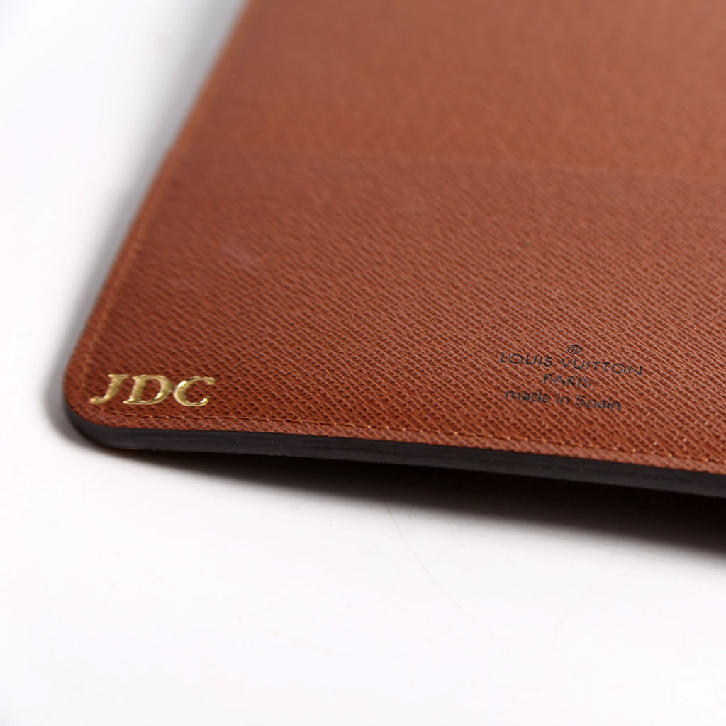 Desk Agenda Cover Monogram