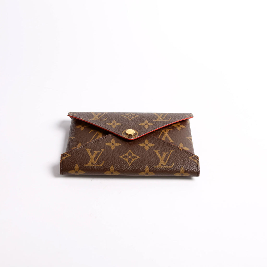 Kirigami Pouch Medium Monogram Red