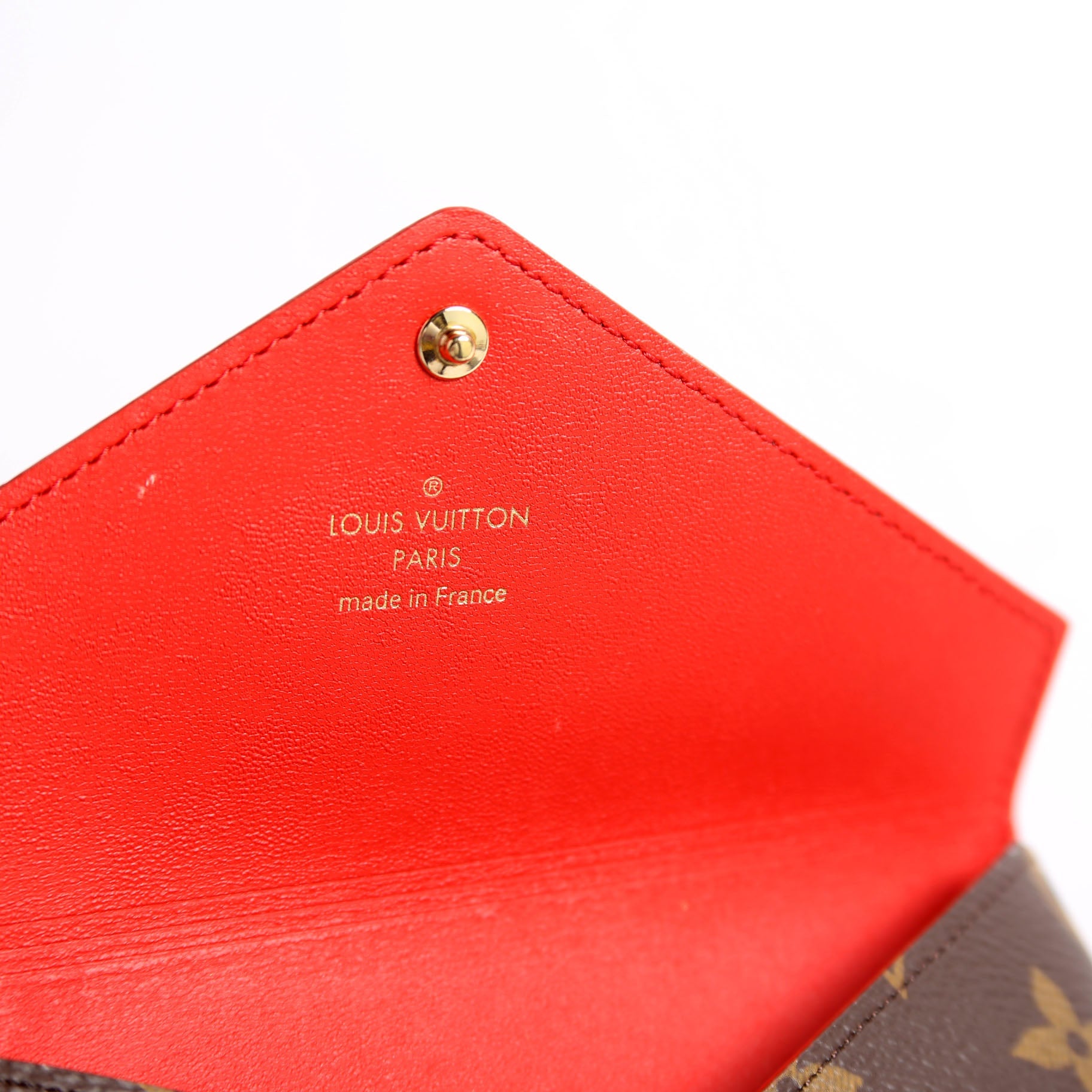 Kirigami Pouch Medium Monogram Red