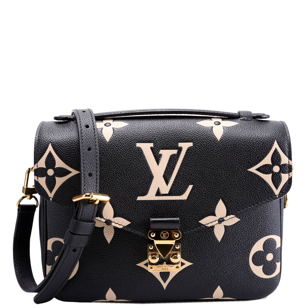 Pochette Metis Empreinte Bicolor Black/Beige