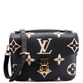 Pochette Metis Empreinte Bicolor Black/Beige