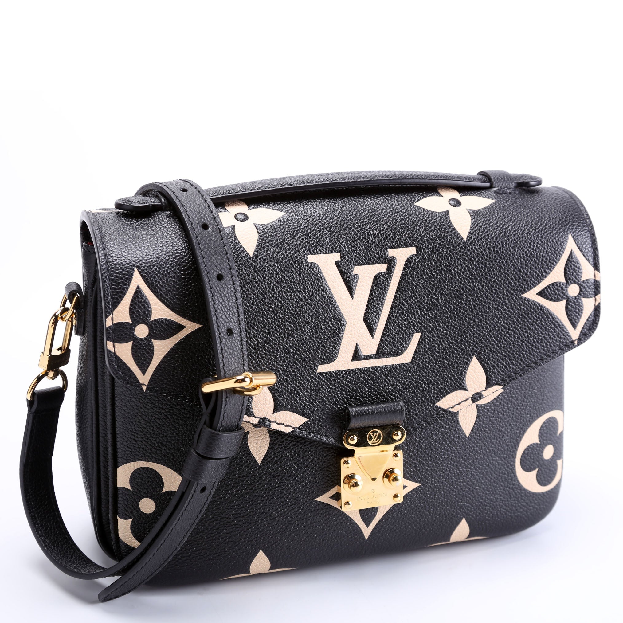 Pochette Metis Empreinte Bicolor Black/Beige