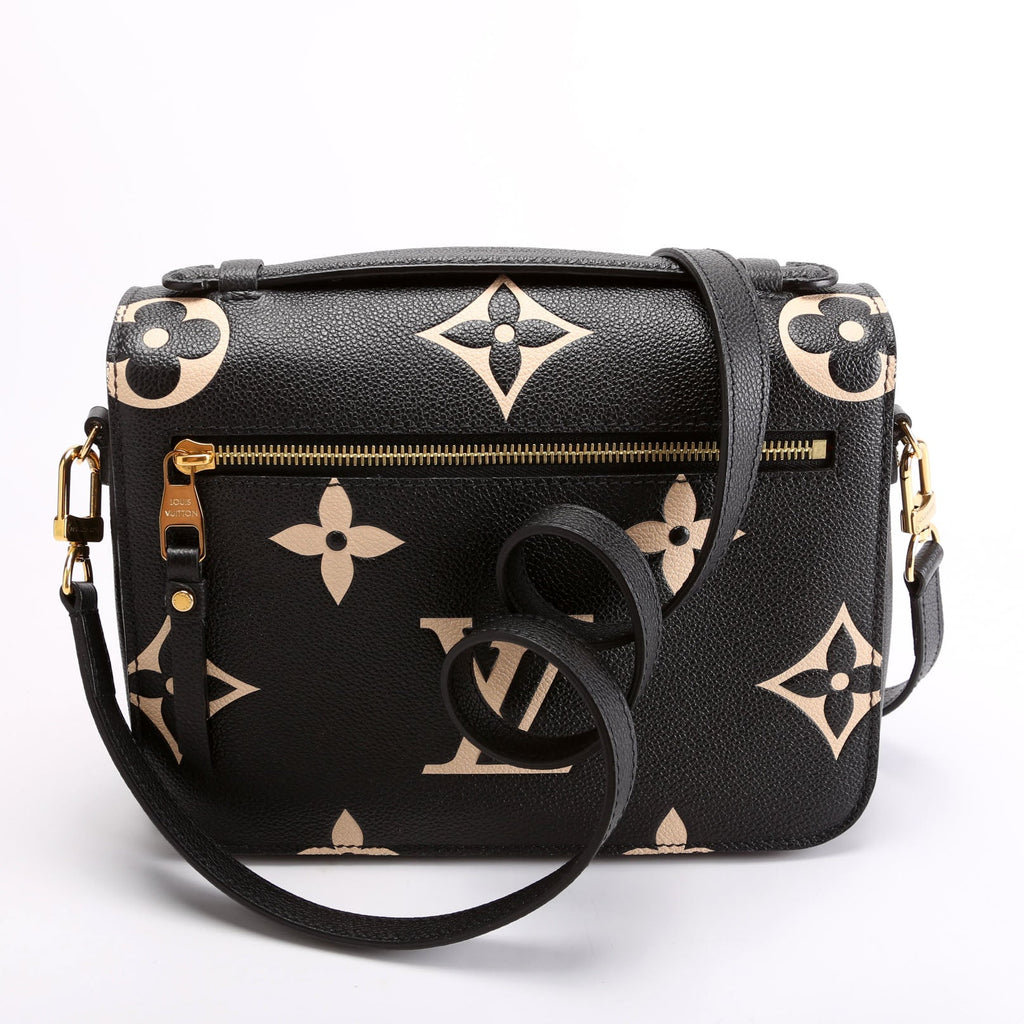 Pochette Metis Empreinte Bicolor Black/Beige